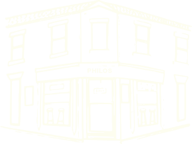 Philos shop front building illustration